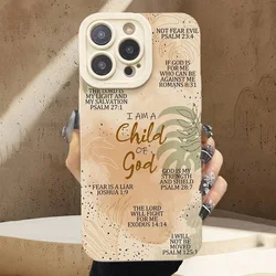 Case For Samsung Galaxy A56 A36 A26 A55 A35 A54 A34 S25 S24 S23 S22 S21 Ultra Plus FE Christian Phone Case Slogan Pattern Cover
