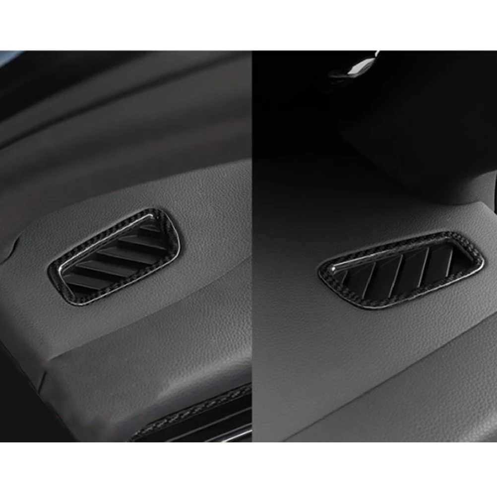 

2PCS Car Carbon Fiber Instrument Air Outlet Vent Trim Frame Replacement Parts For 2015-2020 Macan