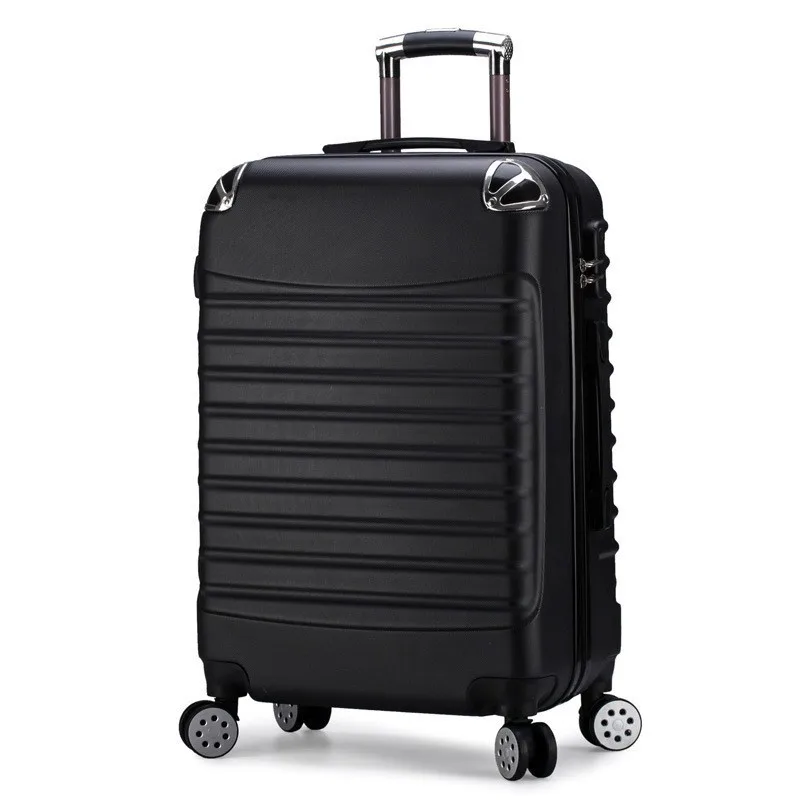 (65) Customized Large Capacity Password Trolley Case Simple Solid Color Suitcase