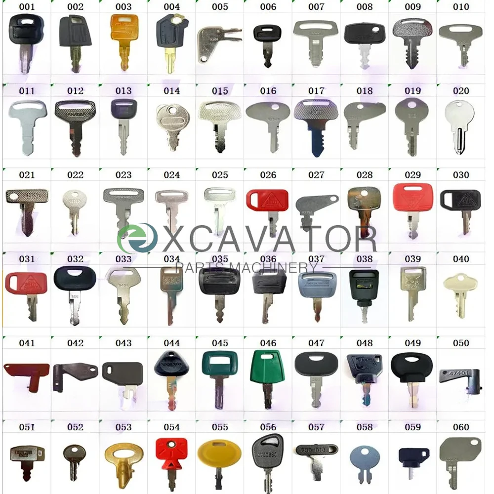 

140pc heavy EQUIPMENT KEY SET For Komatsu BOBCAT Hitachi Kobelco Daewoo Excavator Dozer Backhoe Forklift