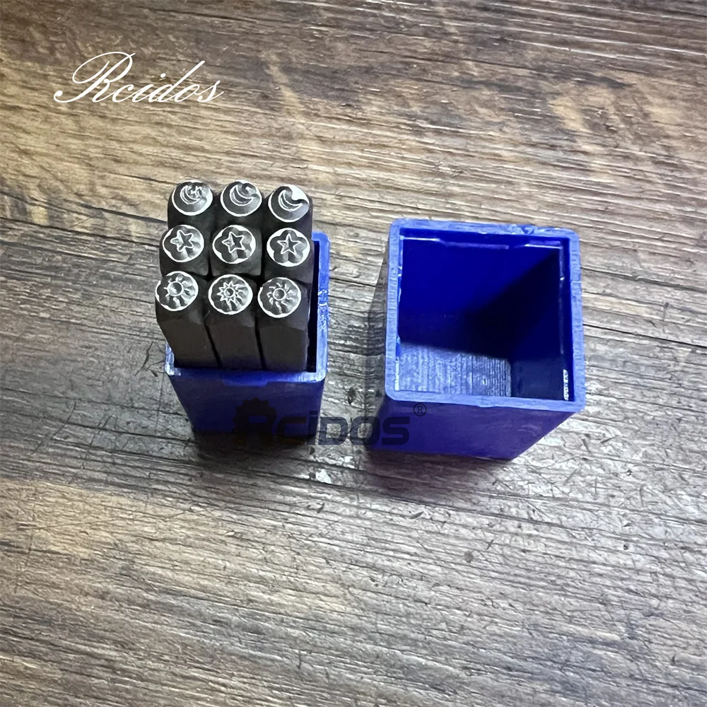 RCIDOS 3MM Moon/Sun/ Star Pattern Design punch stamp in acciaio, timbri di Design di gioielli in metallo