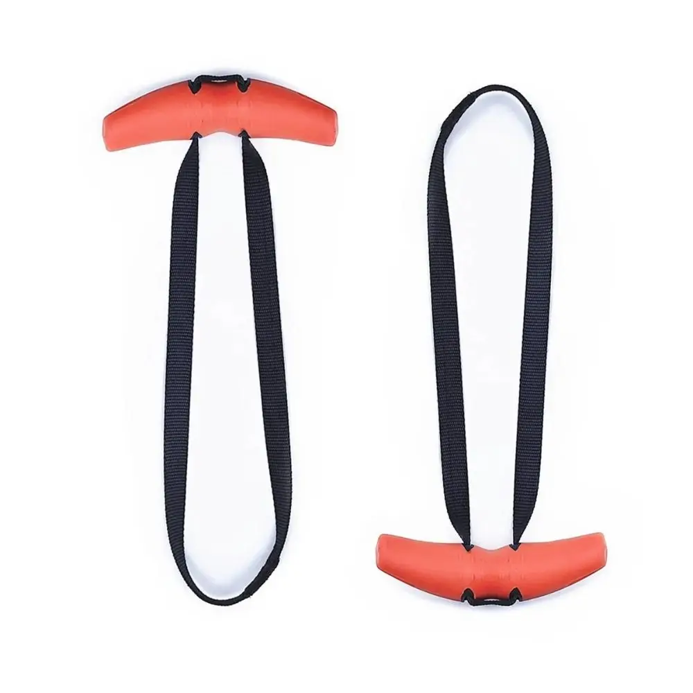 1 Pair Multifunctional Horn Shape Fitness Handle Adjustable Muscle Building Fitness Tranining Grip Handles Orange/Black Deadlift