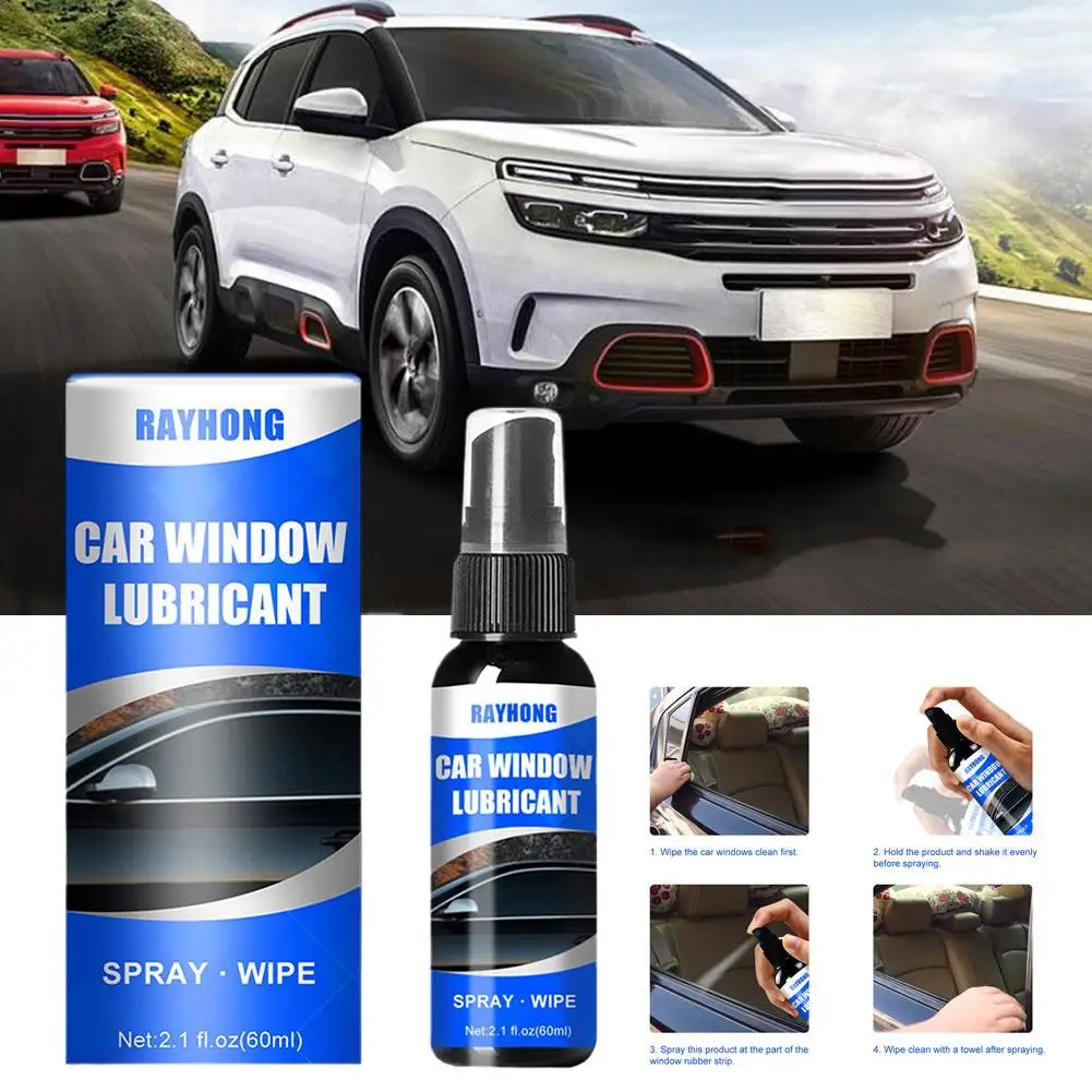 60mL Automotive Window Lubricant Rubber Sealing Strip Car Car-styling Window Lubricant Noise Cancellation Belt Door Softeni Z2B3