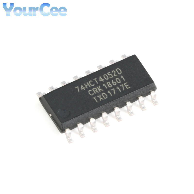 5Pcs 74HCT4052D,118 SOIC-16 74HCT4052 Dual 4 Channel Way Analog Multiplexer Demultiplexer