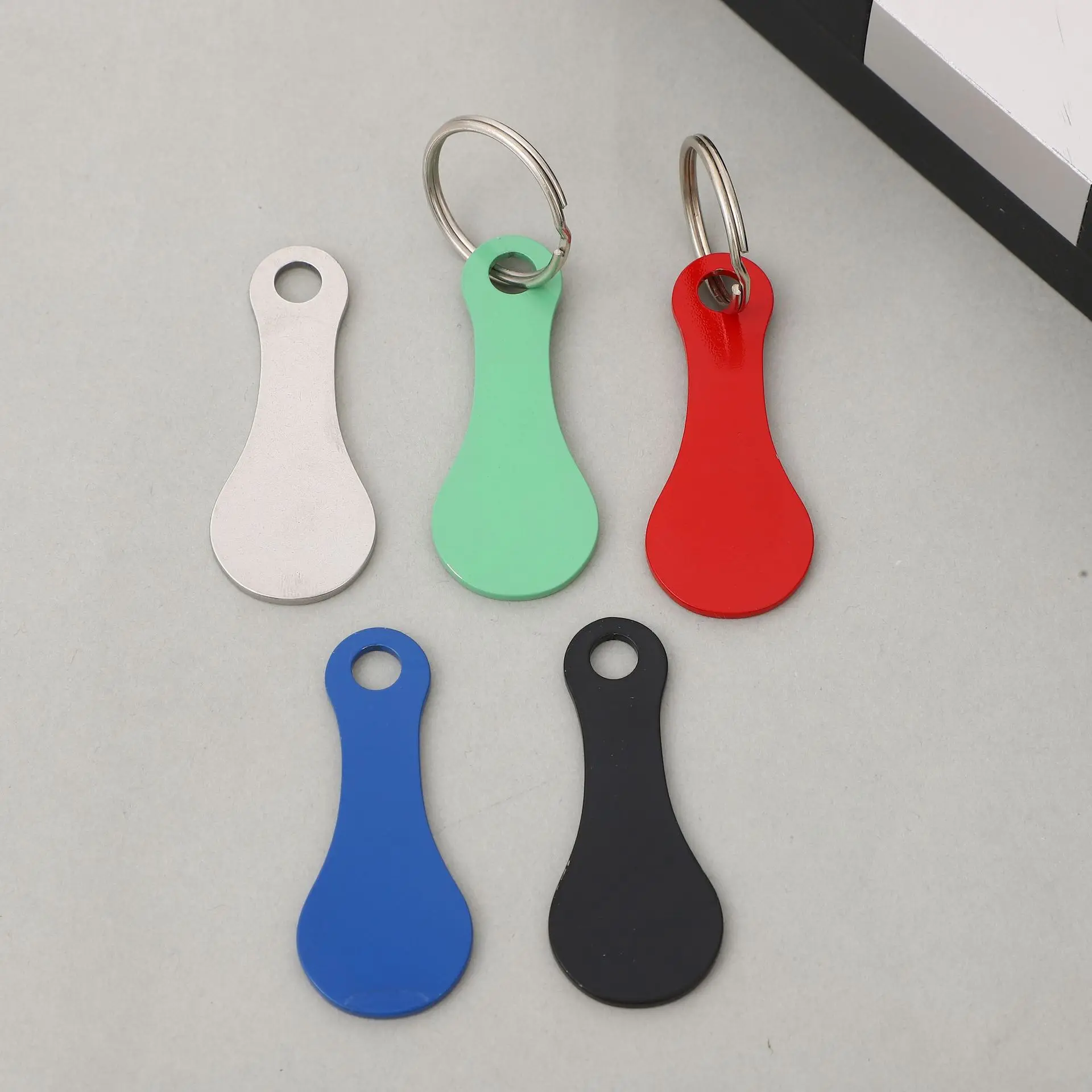 Shopping Cart Token Hard Portable Key Ring Metallic Stainless Steel Keychain for Key Hook Practical Daily Use Accessories