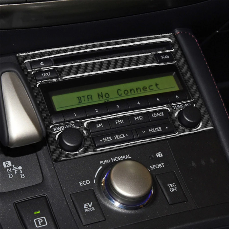 Car Accessories Interior Carbon Fiber Decorative Stickers For Lexus CT200h 2011 2012 2013 2014 2015 2016 2017