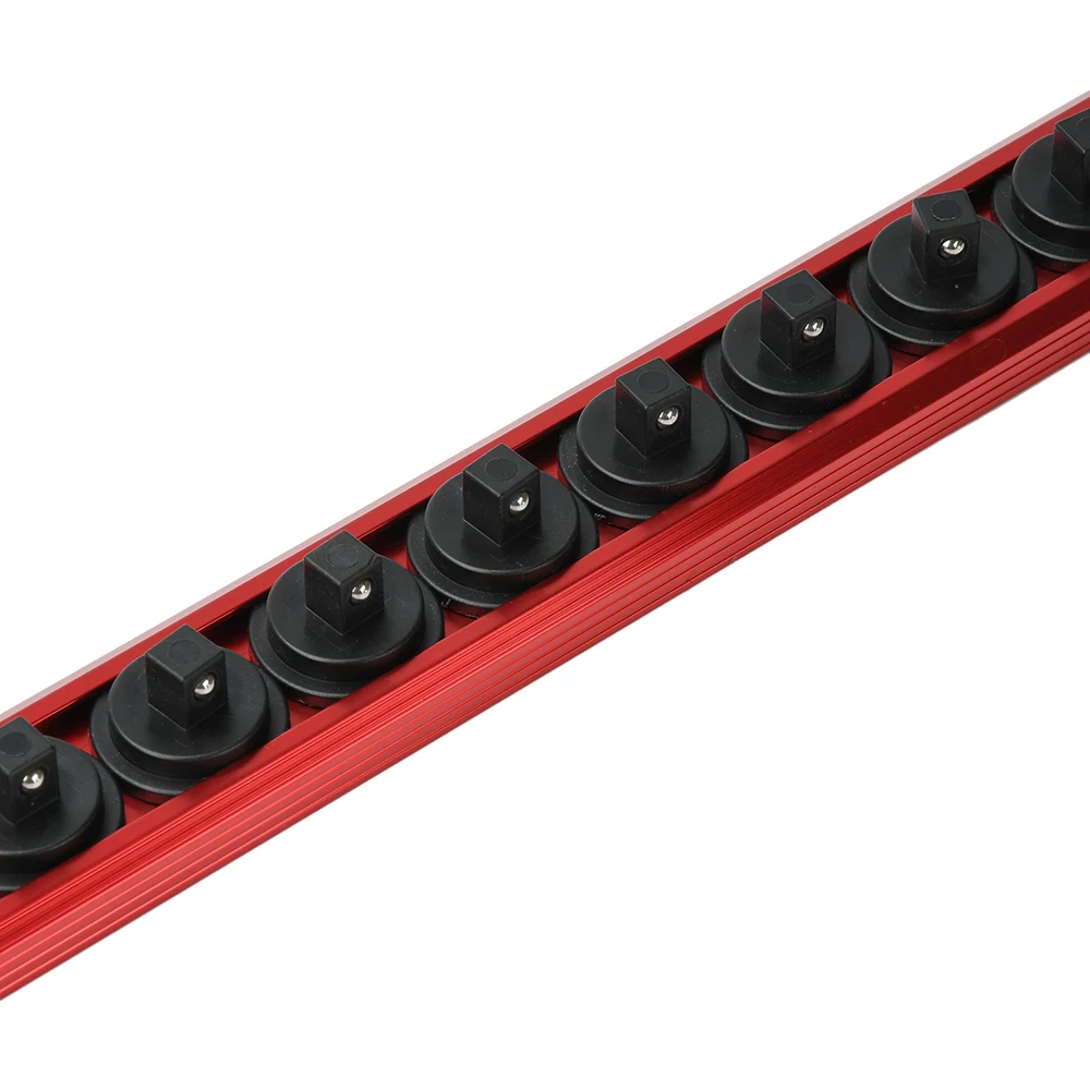1 Stück 360 ° Schwenkbarer magnetischer Steckdosen-Organizer, 1/4 3/8 1/2 Zoll, Steckdosen-Clip, Schienenhalter, Steckdosen-Rack-Tablett, Handwerkzeuge, Blau, Rot ﻿ – Detail 22