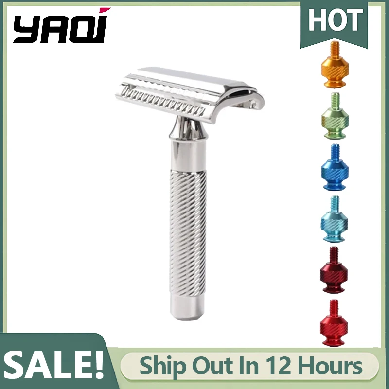 

Yaqi Slant 37 Stainless Steel Safety Razor With A 1.00mm Blade Gap And 73mm Handle Length Provides Comfortable Precise Shaving