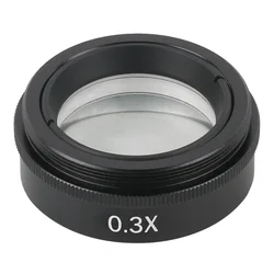 0.3X Barlow Auxiliary Objective Glass Lens For XDC-10A 180X 300X C-MOUNT Lens Industry Video Microscope Camera