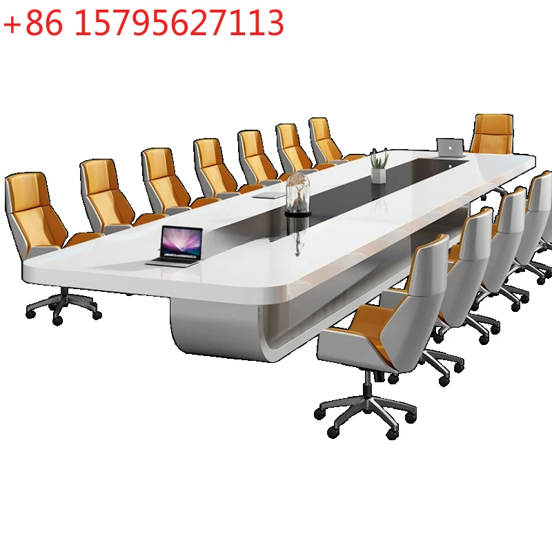 

Conference Table Long Table Simple Modern Paint Conference Size Long Training Office Furniture