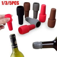 Silicone Wine Stoppers Beverage Bottle Sealer Reusable Sparkling Wine Bottle Stopper Keeping Wine Champagne Fresh Kitchen Tools