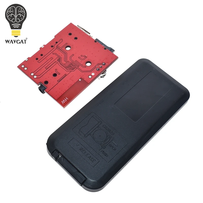 3W Car Bluetooth 4.1 MP3 WAV Decoding Board Speaker Amplifier Audio Receiver Module Support USB/TF/U-DISK/IR Remote Control Red