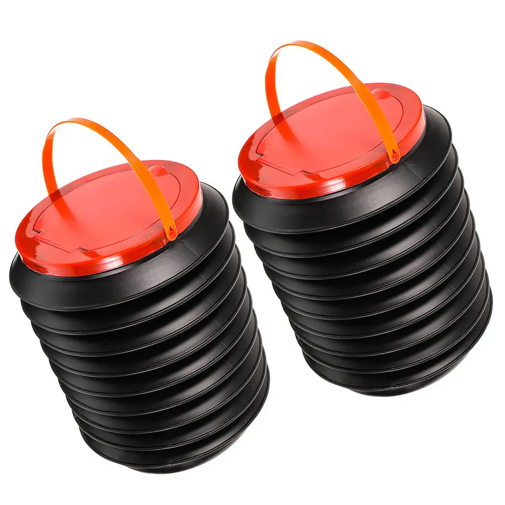 Folding Trash Can Portable Collapsible Outdoor Storage Bin for Camping Picnic Barbecue Garden Leaf Waste and Car Garbage