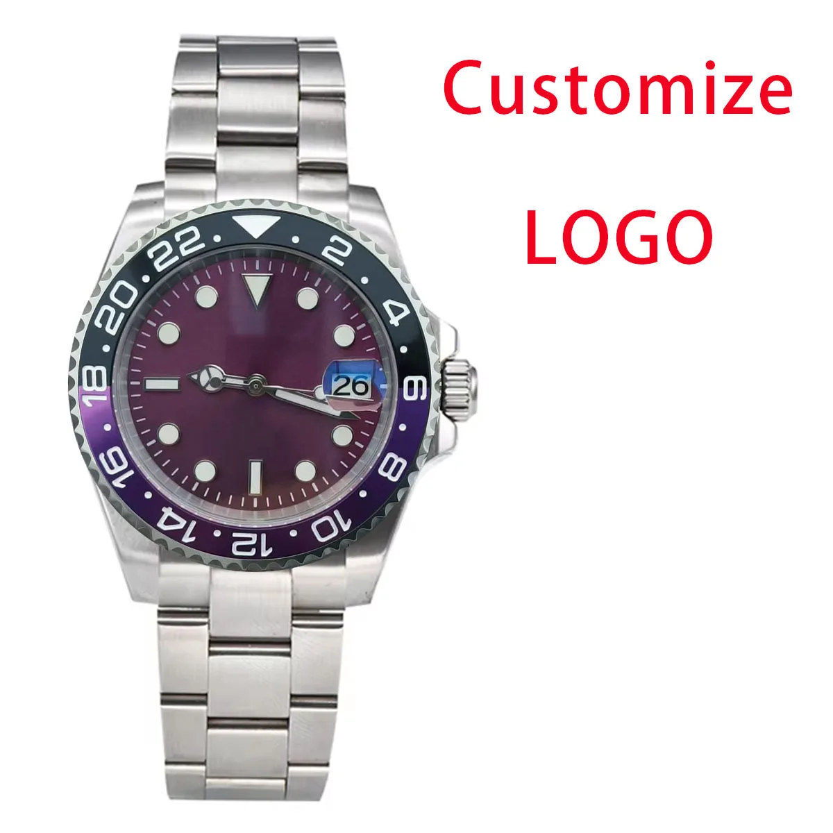 40mm Man Watch Automatic NH series 35 Stainless Steel Sapphire Glass Case Sapphire Waterproof 100m Watch watches for men ﻿4