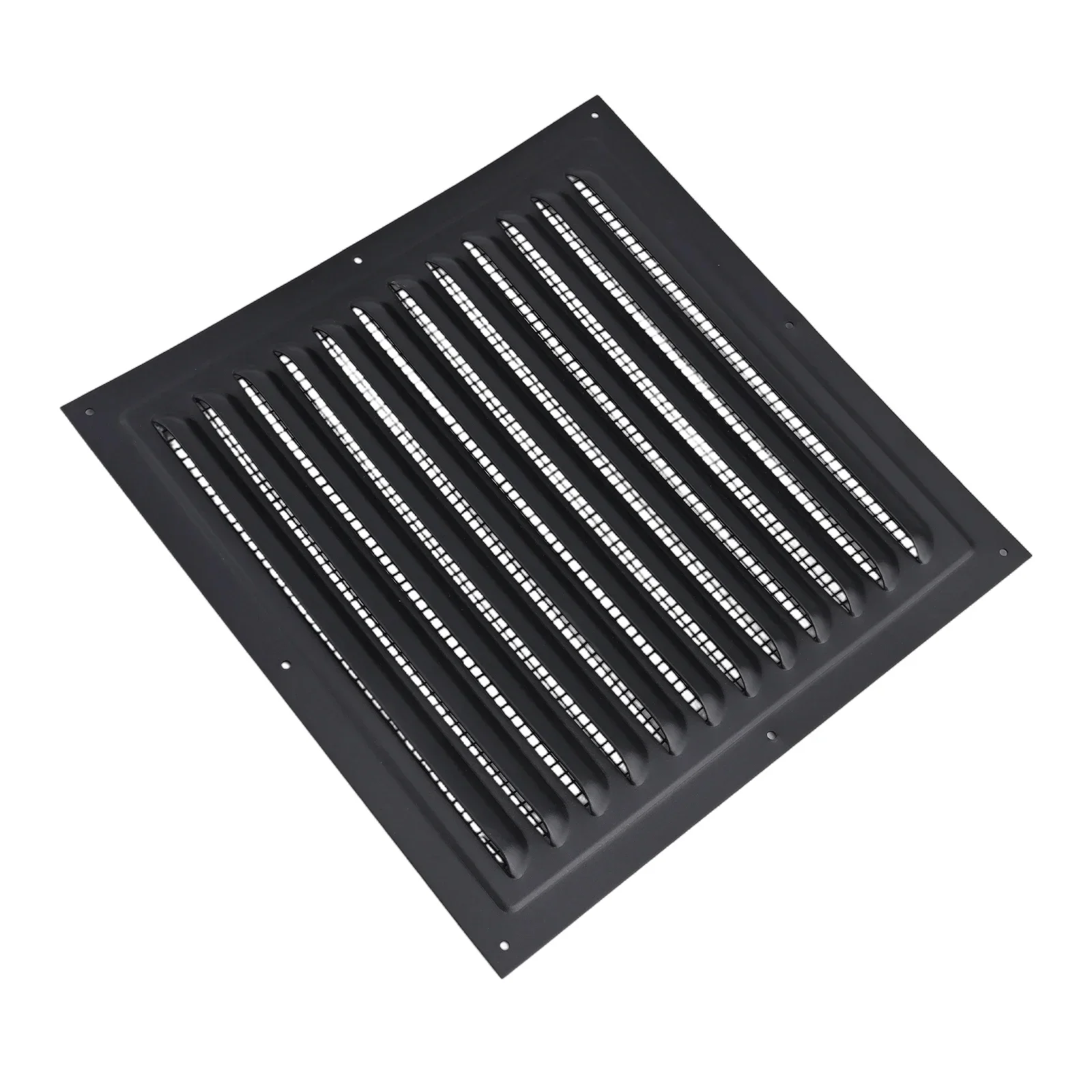 250x250mm Metal Louver Vent Cover Square Vent Exterior Wall Grille Cover Home Improvement Ventilation System Components