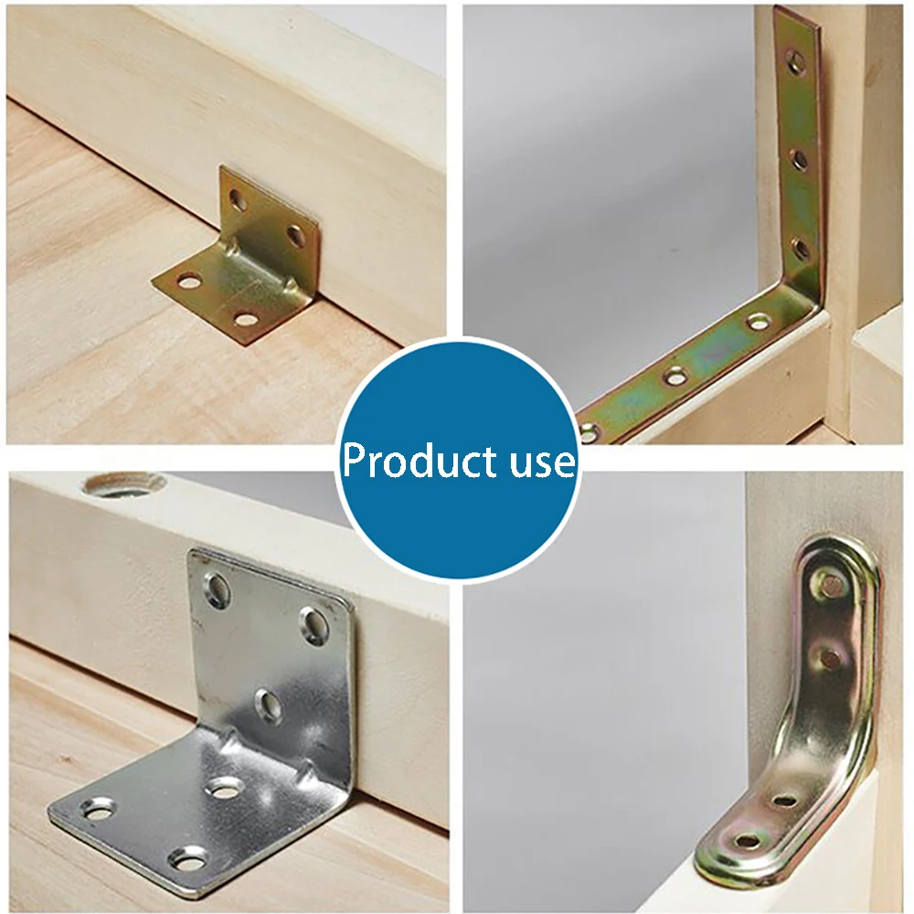 Furniture Board Connector Adjustable Right Angle Code Bracket Metal L Shape Corner Shelf Support For Holding Mounting Fixing