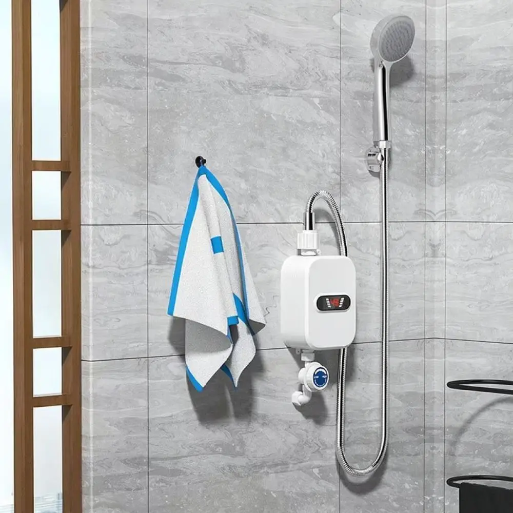 For TEMMAX Instant Tankless Electric Water Heater Mini Shower Kitchen Sink 3500W Rapid Hot Heating System Device Unit