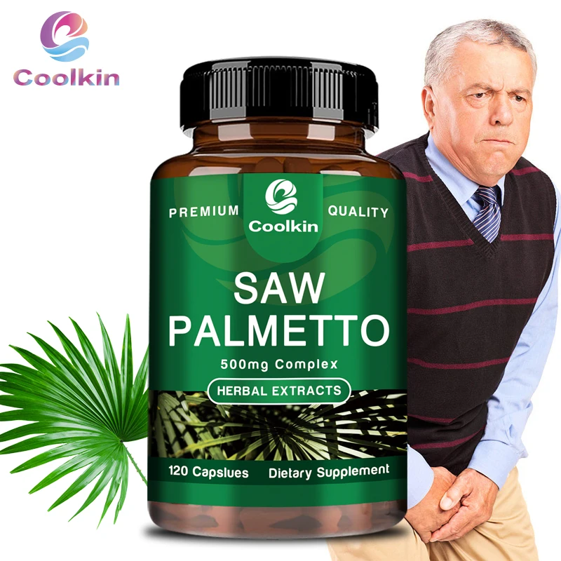 

Saw Palmetto Extract Capsules - Promotes Prostate Health, Bladder Control, and Fewer Nighttime Bathroom Visits