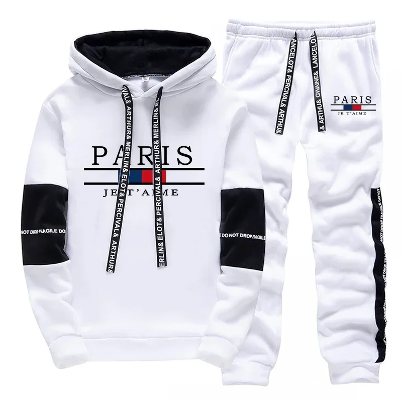 Hot Sales Men's Tracksuit Print Casual Hooded Sweatshirts Outdoors Sports Jogging Clothing 2026 Autumn Winter Quality Sportswear view 2