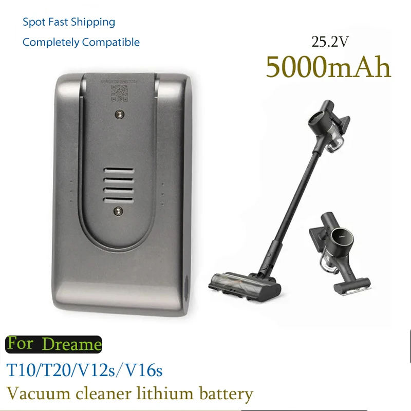 

Оригинальный аккумулятор T20 T10 V12S V16S для пылесоса Xiaomi Dreame, сменная литиевая батарея, 5000 мАч