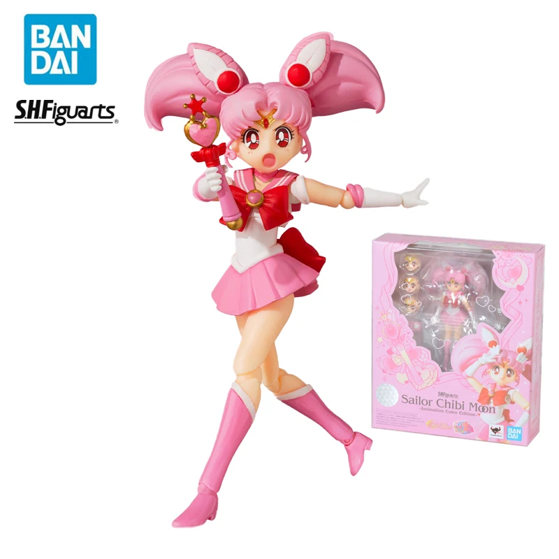 

In Stock Original BANDAI S.H.Figuarts Sailor Moon Chibiusa Figure 10Cm Anime Action Figurine Model Collection Toys for Boys Gift