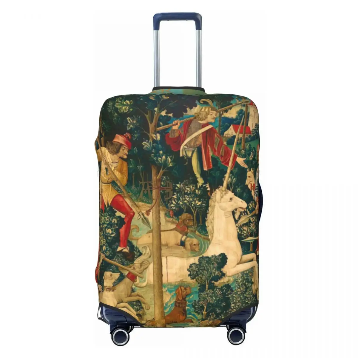 

The Unicorn Crosses A Stream Print Luggage Protective Dust Covers Elastic Waterproof 18-32inch Suitcase Cover Travel Accessories