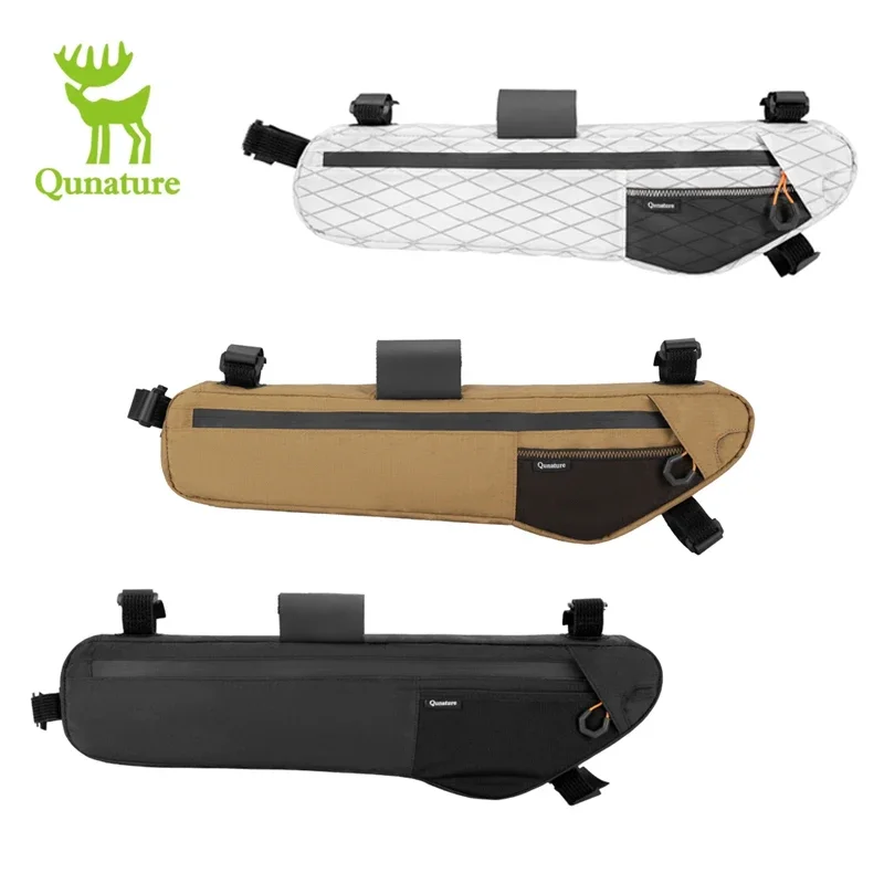 Qunature sac de vélo sac de Tube vers le bas étanche résistant à l'usure montage Stable sac de cadre avant pour vélos de montagne et de tourisme de route