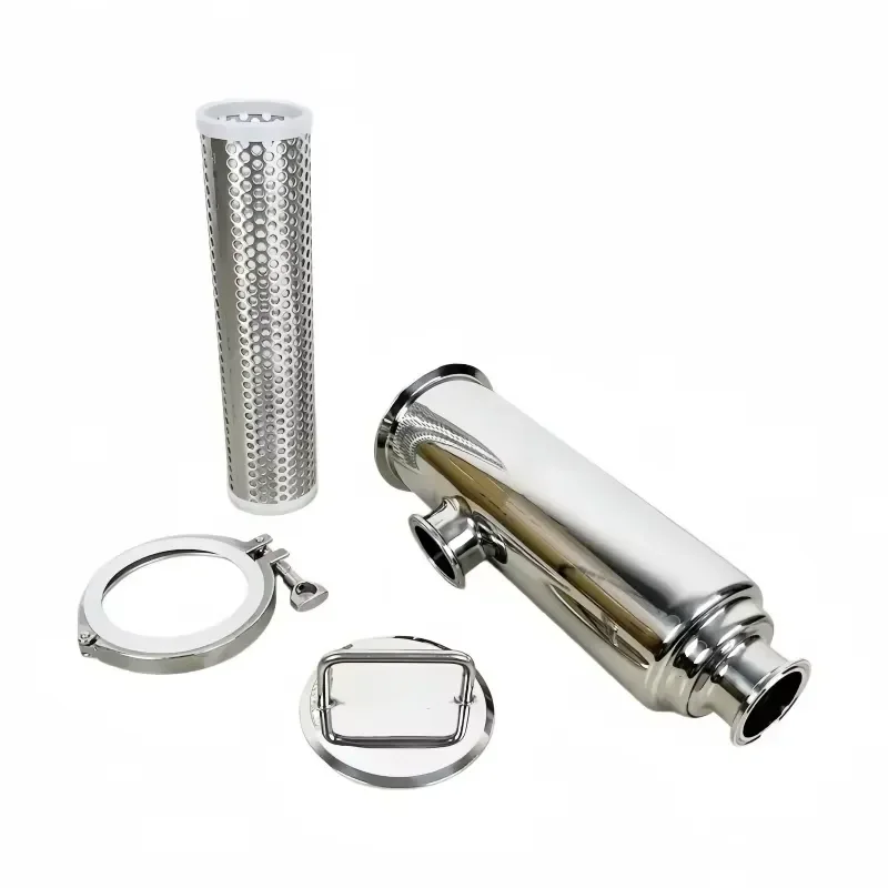 304 Stainless Steel Tri Clamp Pipeline Filter Angle Filter L Type Strainer for Homebrew Beer Brewing