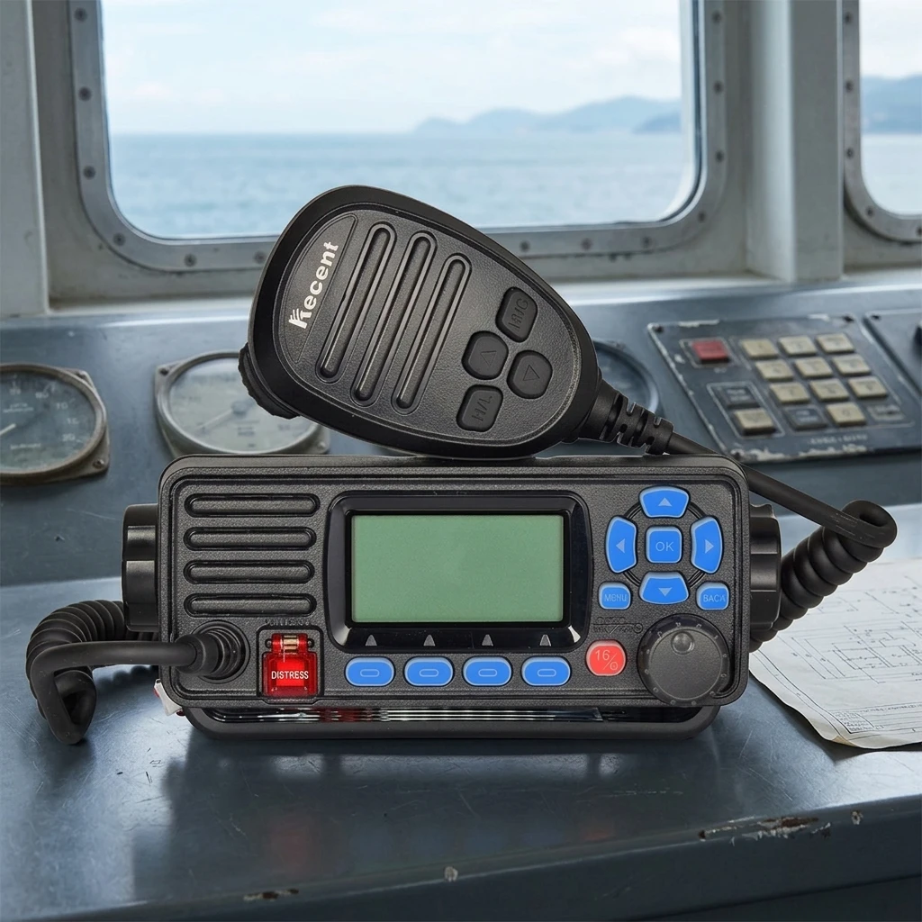 Цифровая морская радиостанция RS-509M VHF для рыболовных судов, 25 Вт, водонепроницаемость IPX7, дальность 40-50 км, функция Dual/Tri-Watch DSC для использования в открытом море.
