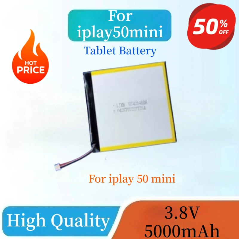 

Новый высококачественный аккумулятор 3,8 В 5000 мАч для ALLDOCUBE iPlay 50 Mini iPlay50 Mini Tablet, аккумулятор, 5 проводов, вилка для планшета, 8,4 дюйма