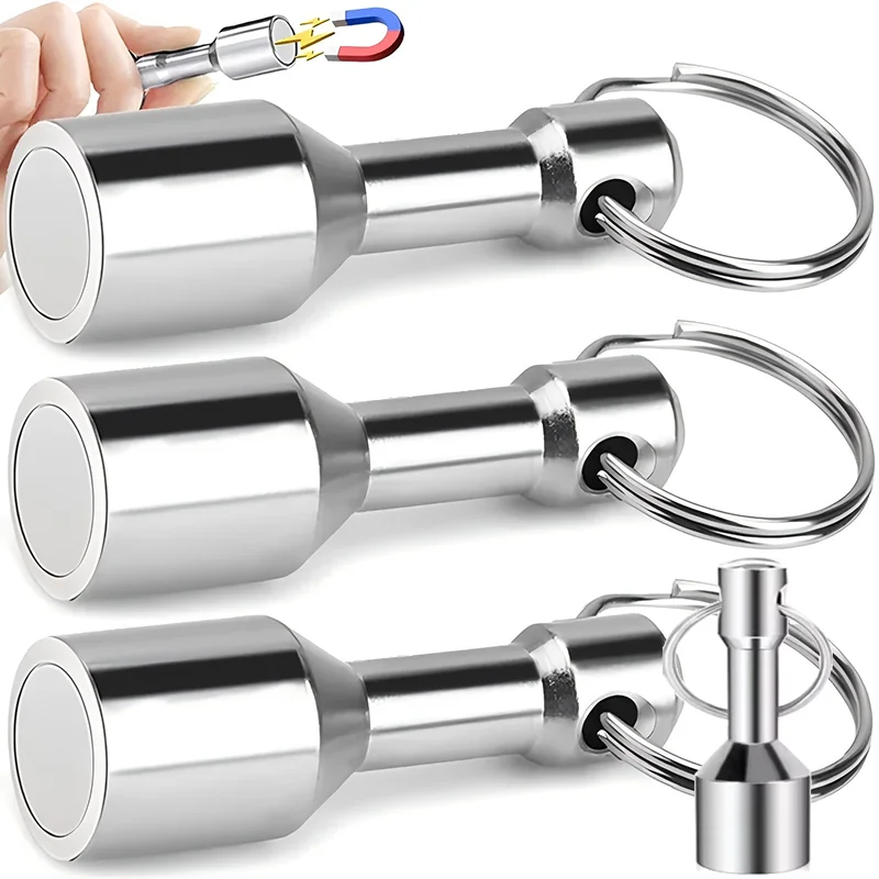 Starke Metall-Magnet-Schlüsselanhänger Neodym-Magnetverschlüsse Anti-Verlust Autoschlüssel-Halterung Hängehaken Aufbewahrung Outdoor-Werkzeuge