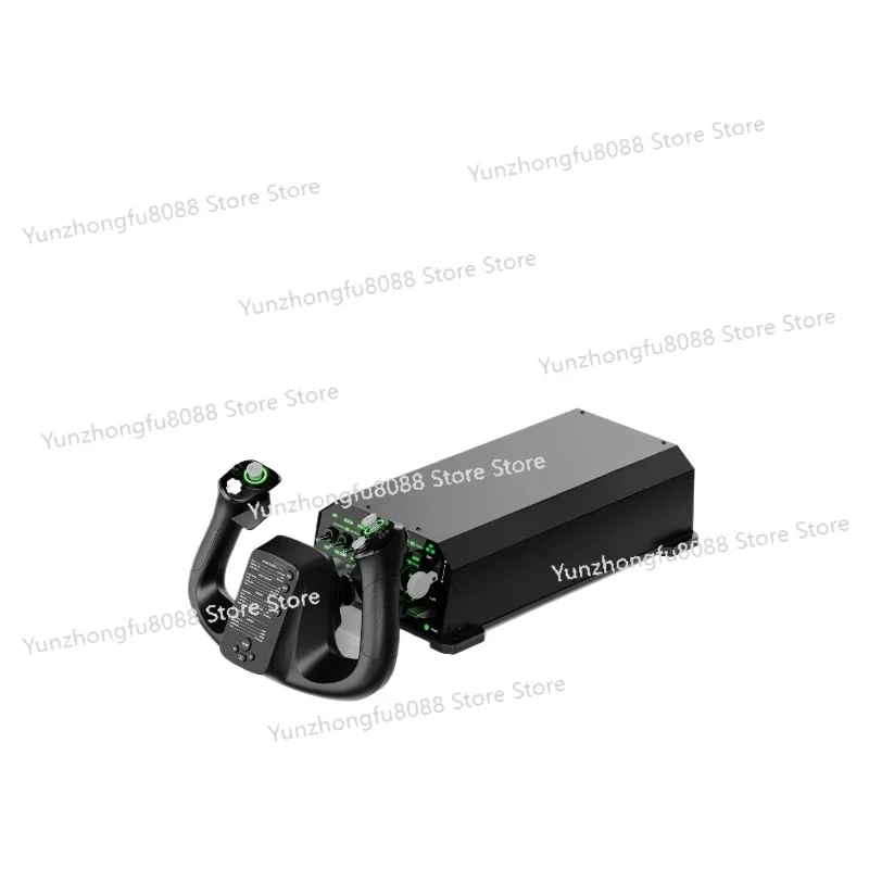 Multifunctional Flight Driving Steering Wheel Rocker AY210 Throttle Combined Force Feedback DCS Flight Simulation Equipment