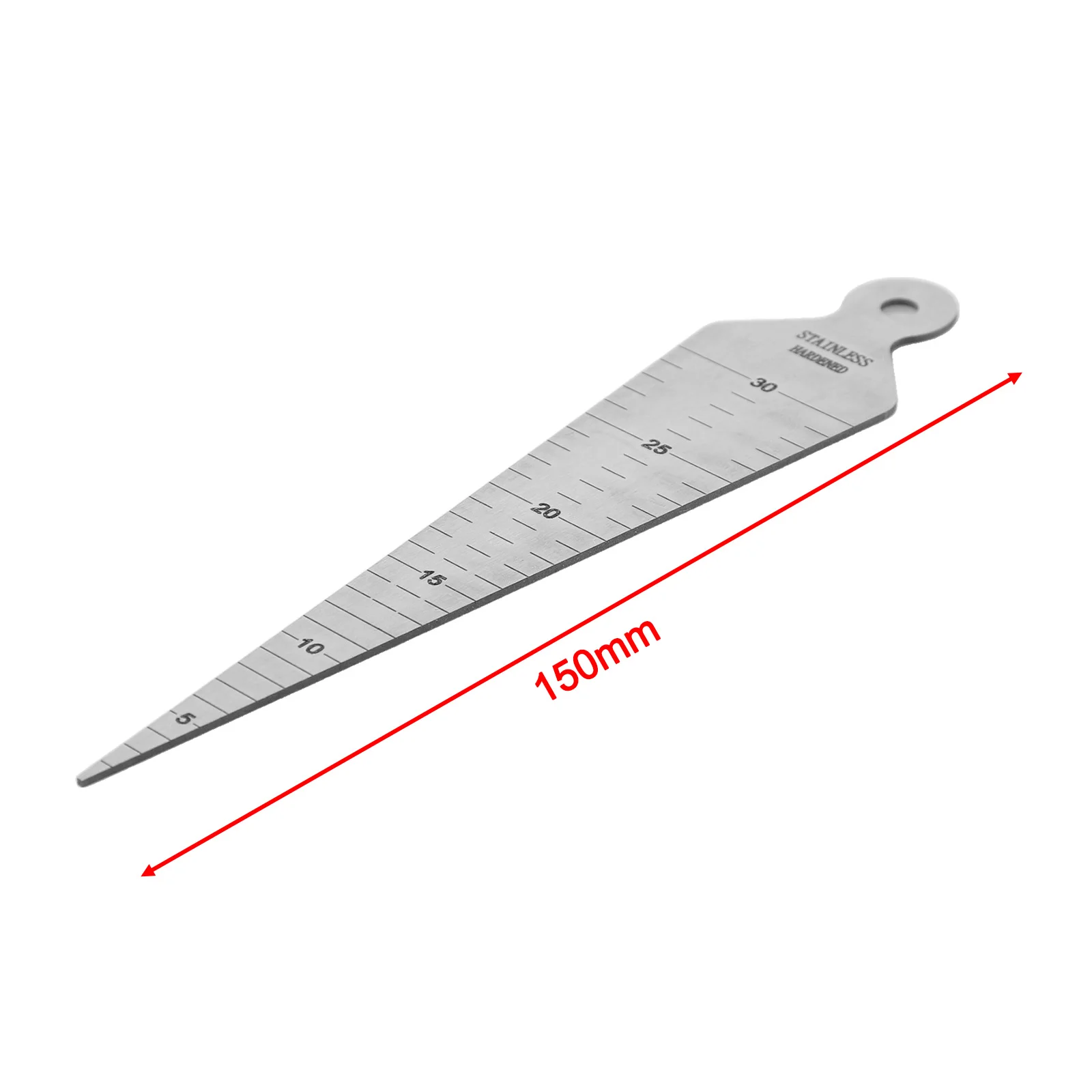 Feeler Gap Gauge Steel Wedge Feeler 1PCS 5-30mm 2PCS 0-15mm Taper Gauge Hole Measure Wedge Aperture Scale Measure Tools Sliver