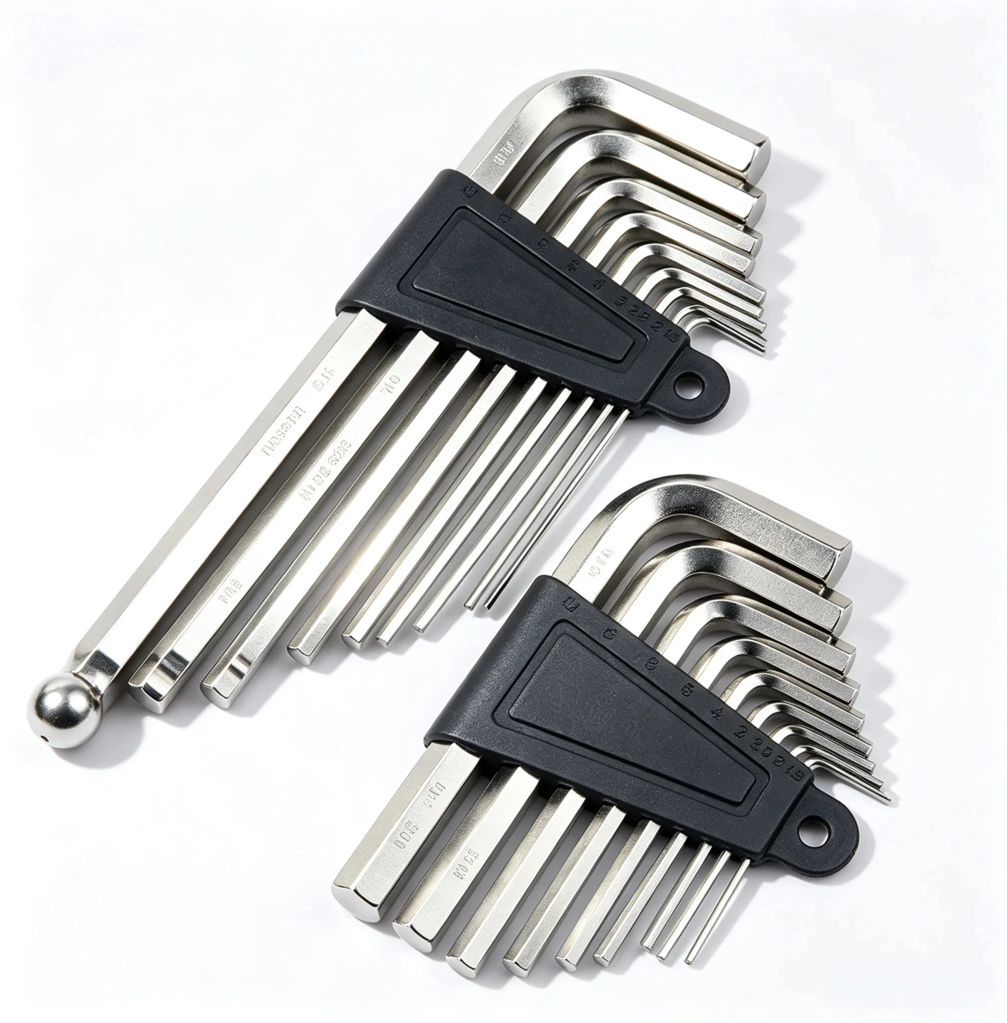 Etric L‑Shaped Hex Key Allen Wrench Set 1.5‑10mm CR‑V Nickel‑Plated Hexagon Spanner Kit, Durable Hand Tool for Household Bicycl