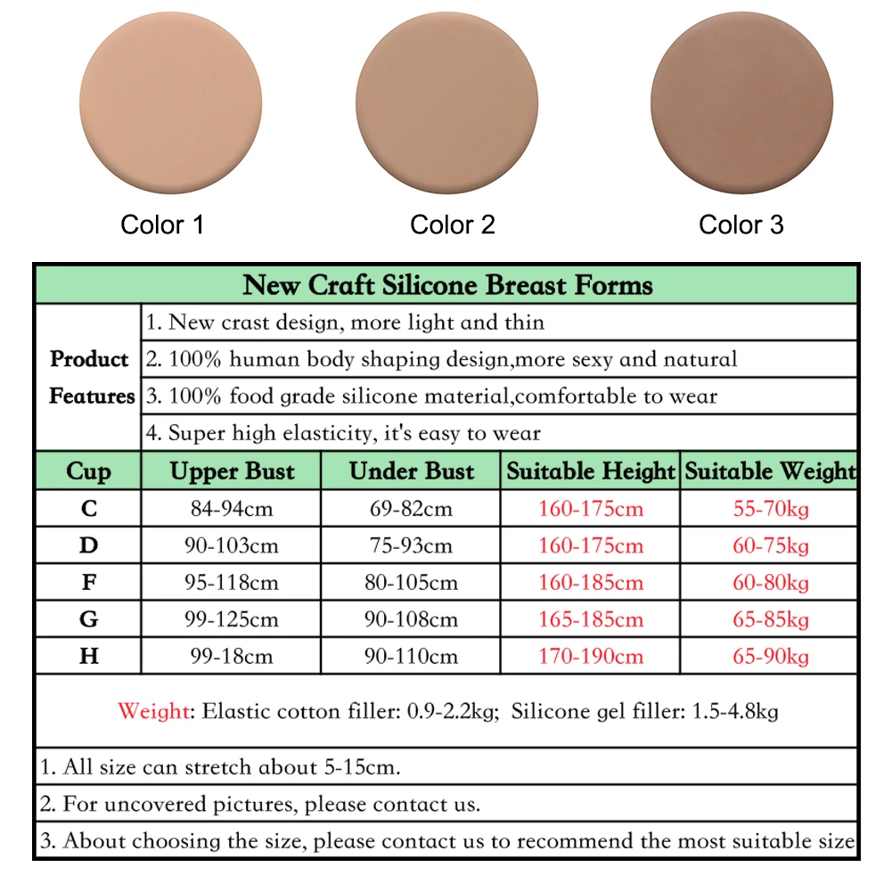 ثدي مزيف واقعي على شكل حرف H أشكال ثدي من السيليكون ثدي اصطناعي ضخم لصدر كروسدرسر متخنث سحب الملكة التأثيري #2