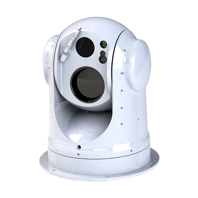 HD 640x512 Thermal Imaging Camera 37x Optical Zoom PTZ Wide Angle Two-Way Audio Laser Rangefinder Gyro Stabilization Marine