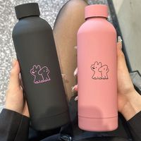 Drinking Kettle 500ml Insulated Bottle Leak Proof Small Mouth Small Caliber Thermal Cup Cartoon Heat-resistant