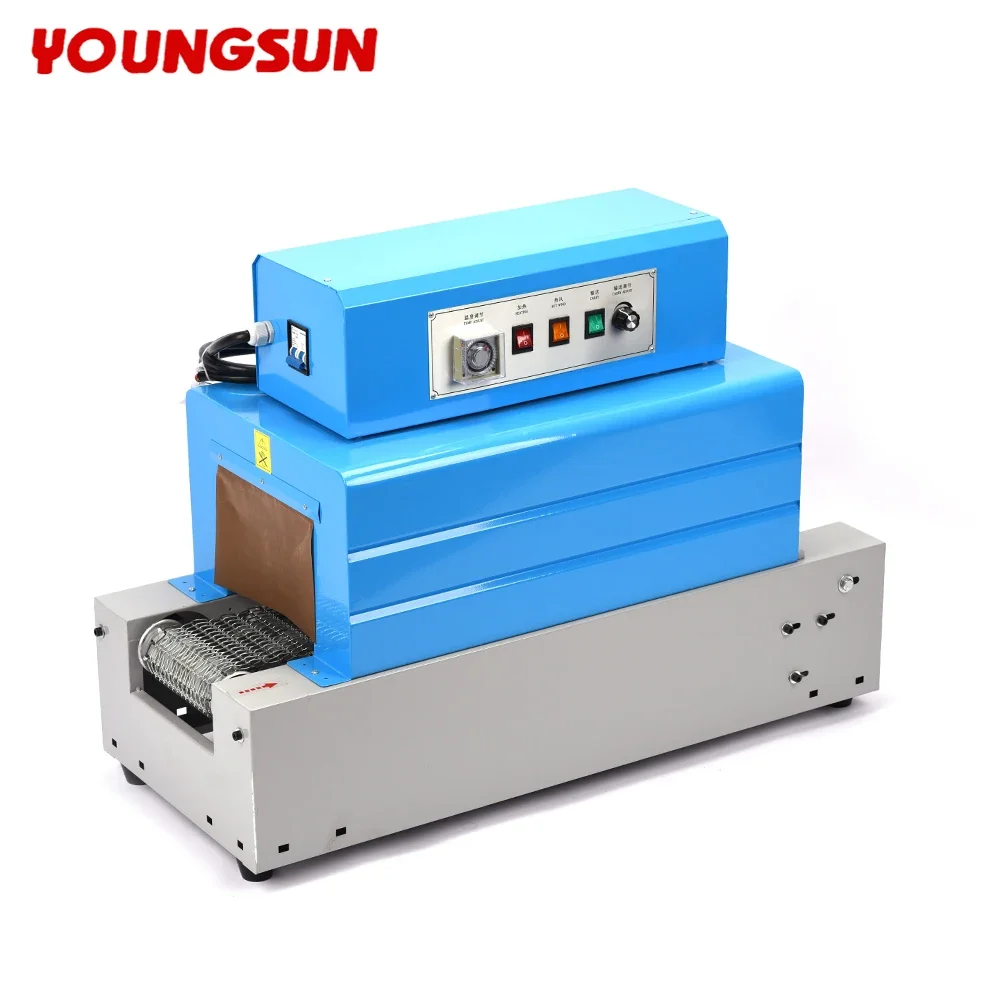 

YOUNGSUN BS-2015 Automatic Small PVC /POF film Heat Tunnel Shrink Packing Sleeve Label Wrapping Machine