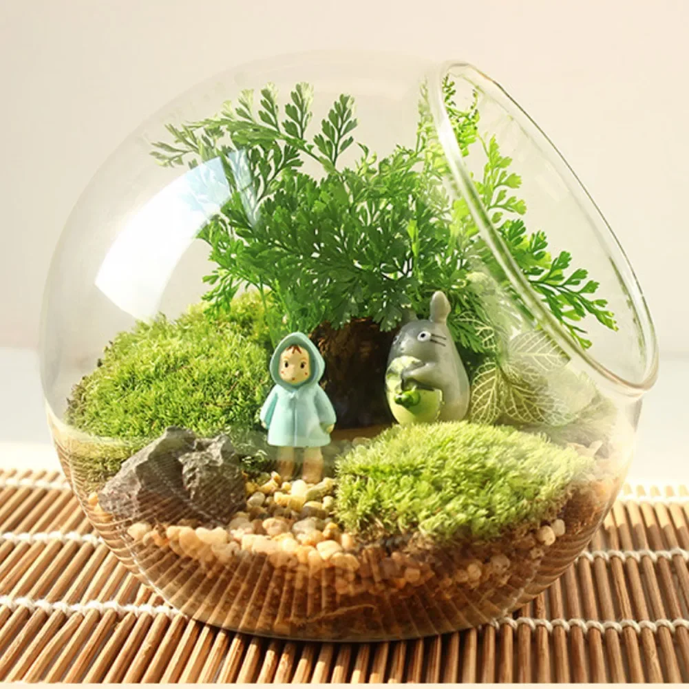 Sáng Tạo Trong Suốt Rõ Nét Bóng Lọ Thủy Tinh Bauble Bóng Micro Phong Cảnh Không Vật Có Terrarium Mọng Nước Treo Lọ Hoa Bình Chứa