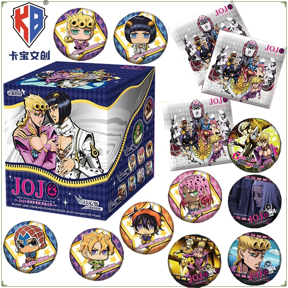 

KABAO Anime JoJo's Bizarre Adventure Peripheral Characters Badge Cute Cartoon Practical Brooches for Bag Accessories Kids Gifts