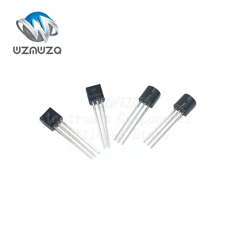 100PCS/Lot triode 2N3904 2N3906 TO92 3904 3906 Power transistor in line PNP NPN New 3906 3904 TO-92