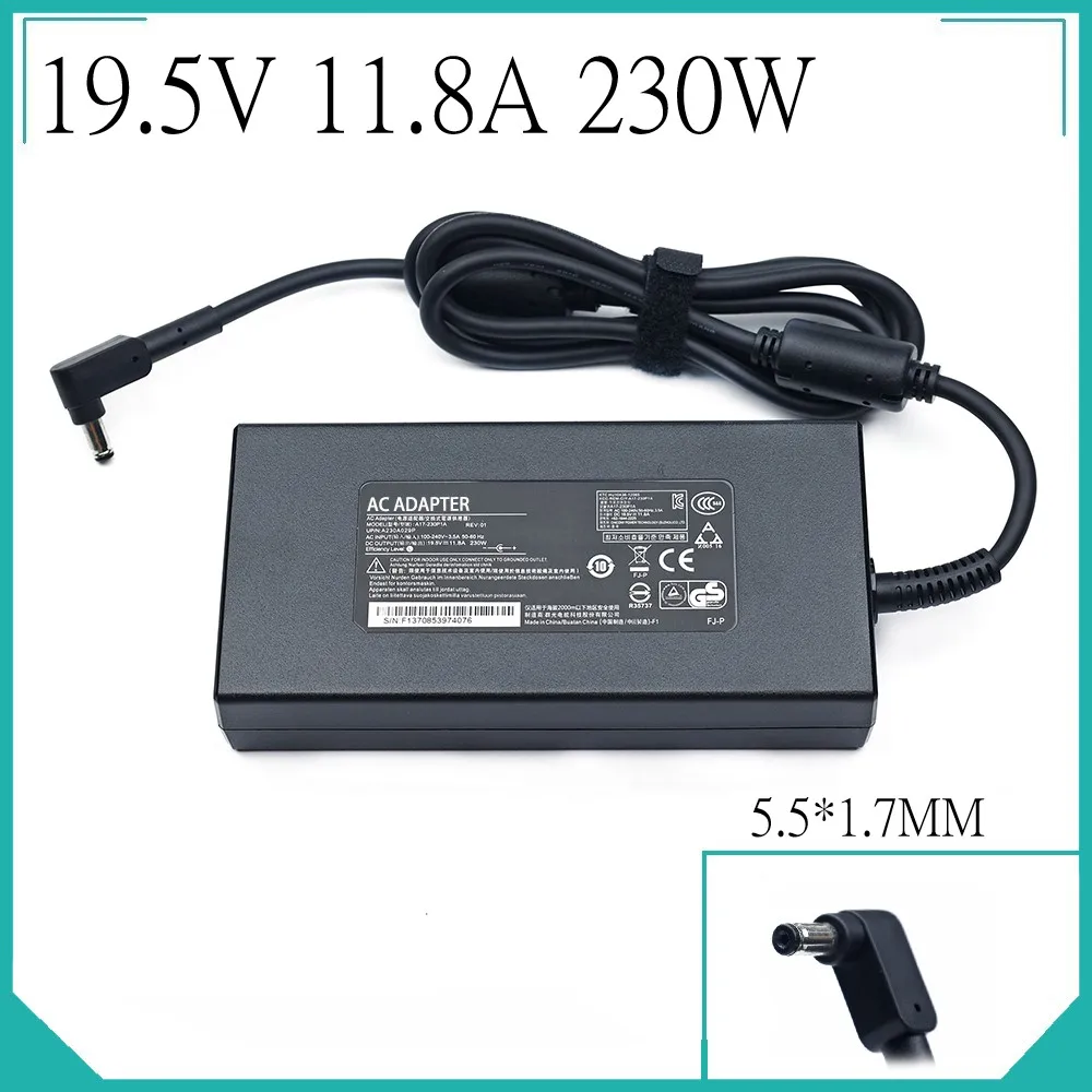 19.5V 11.8A 230W Chicony อะแดปเตอร์จ่ายไฟ AC A230A033P A17-230P1A สำหรับ ACER Delta ADP-230JB Charger LAPTOP D