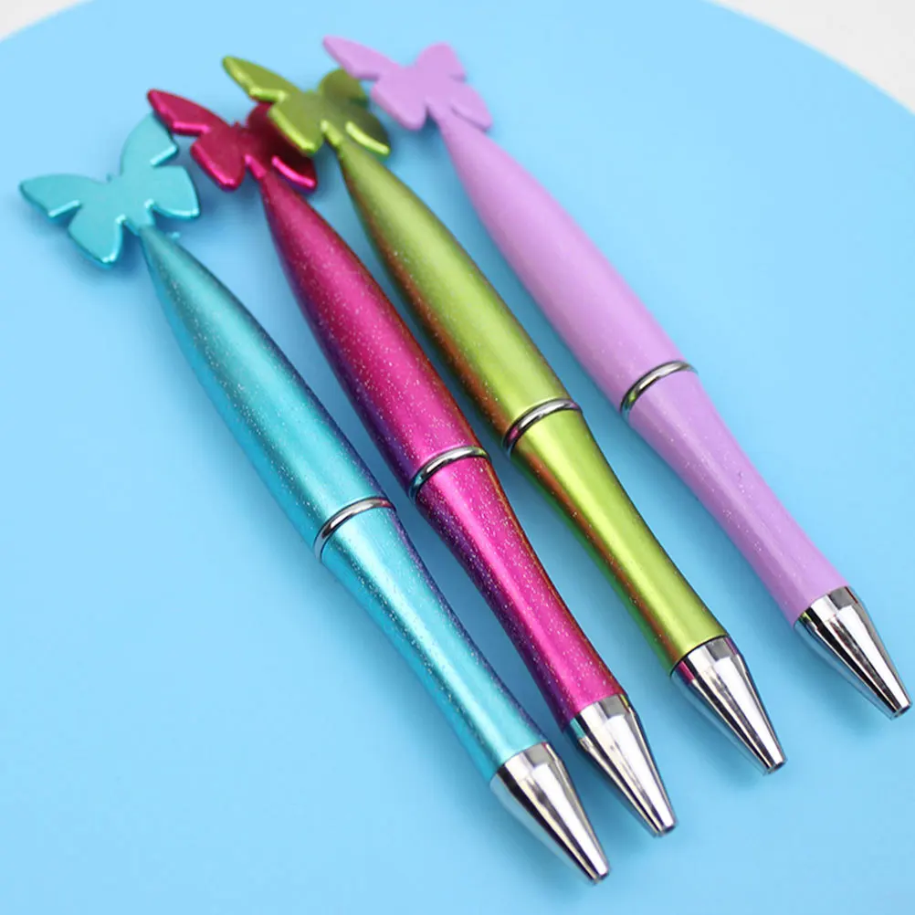 

10Pcs Rotary Ballpoint Pens Creative Pattern Butterflies Heart Star Smooth Writing Student Business Signature Writing Pen
