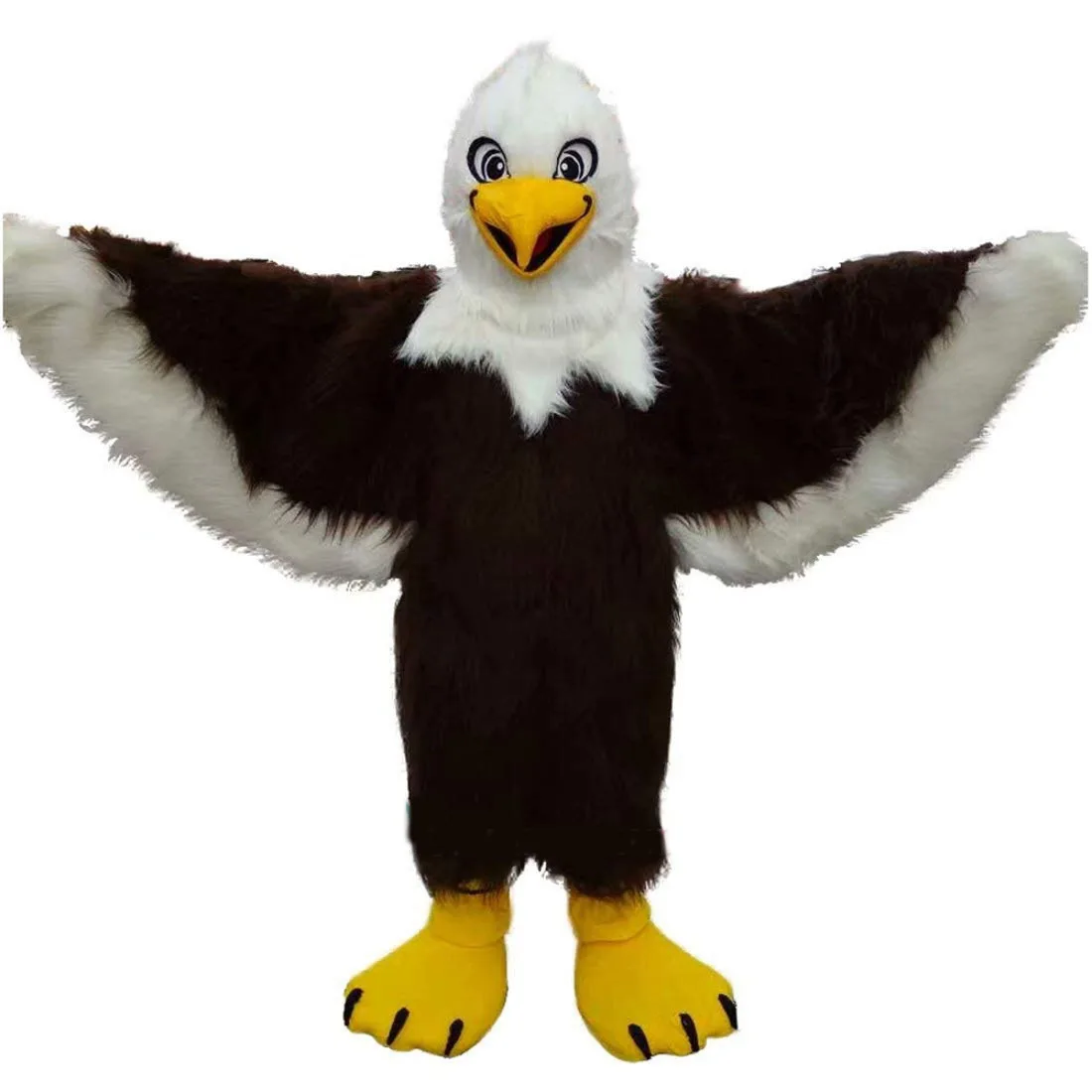 

Brown Eagle Mascot Costume High Quality Cartoon Plush Falcon Hawk Theme Anime Mascotte Fancy Dress Kits for Holiday Carnival