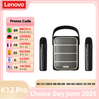 Lenovo K12 Bluetooth Speaker Stereo Surround Outdoor Portable Wireless Loudspeaker Long Endurance Family Singing Sound Box Gift