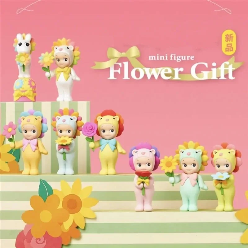 Anime Sonny Angel Blind Box Flower Series Kids Toys Angel Girls Candy House Series Figurines Trendy Toys Car Decorations Gifts