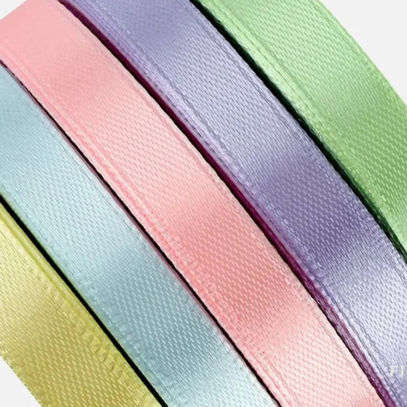 

[YU]22 Meters/Roll 10 Mm Silk Satin Ribbons Halloween Birthday Party Gift Wrapping Ribbons DIY Handmade Crafts Material