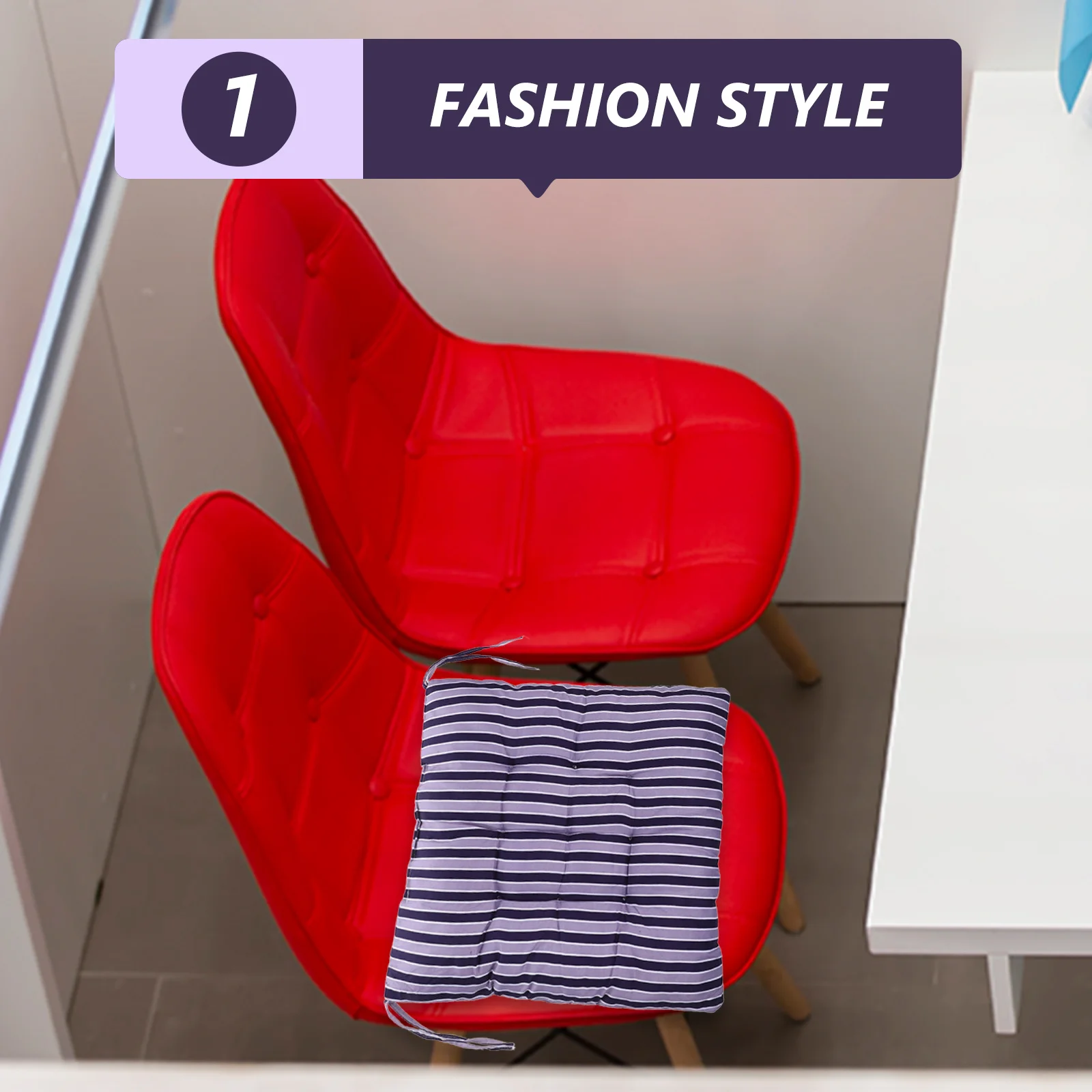 

2 Pcs Chair Pad Seat Cushion Office Cover Patio Pillows Purple Cushions outside