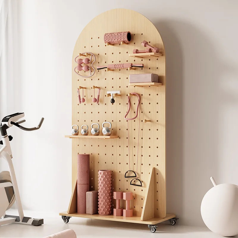 Matras Yoga Gym Rak Dumbbell Lantai Bergerak