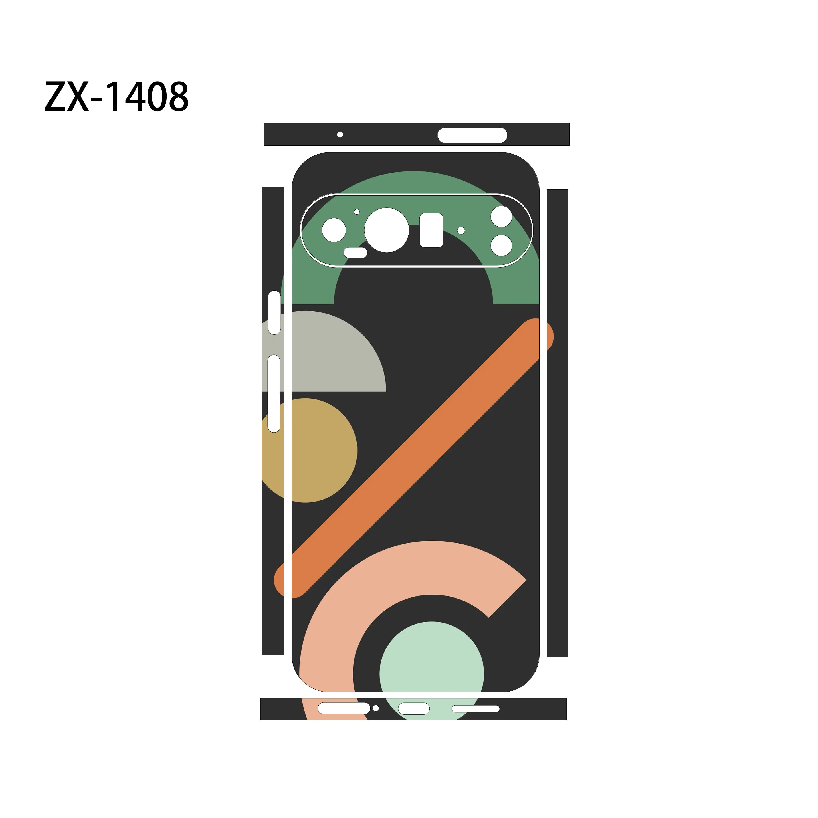 Colorful Decal Skin for Google Pixel 10 9 8 7 Pro 6 6pro Back Screen Protector Film Cover Case Macaroon Wrap Matte Sticker